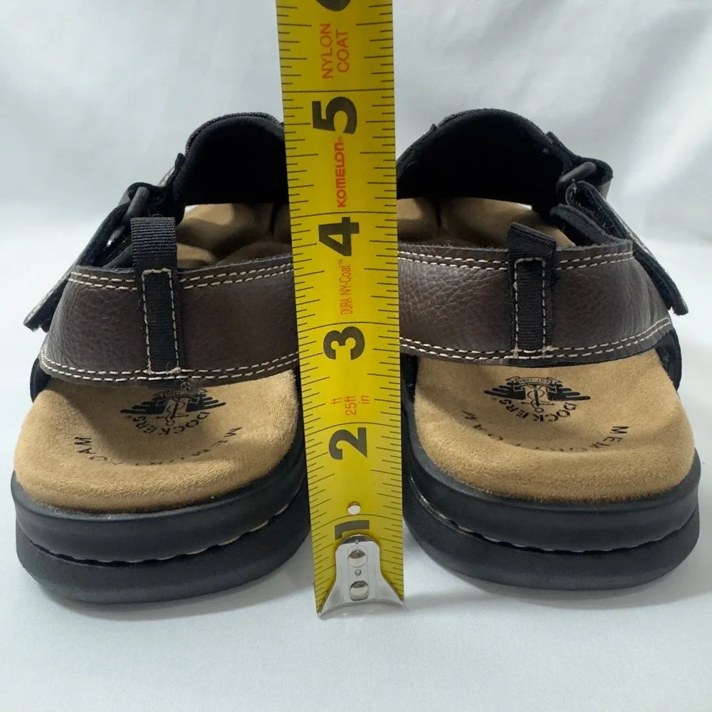 Dockers Mens Fisherman Sandals Brown Adjustable Strap MemoryFoam Comfort Size 8M